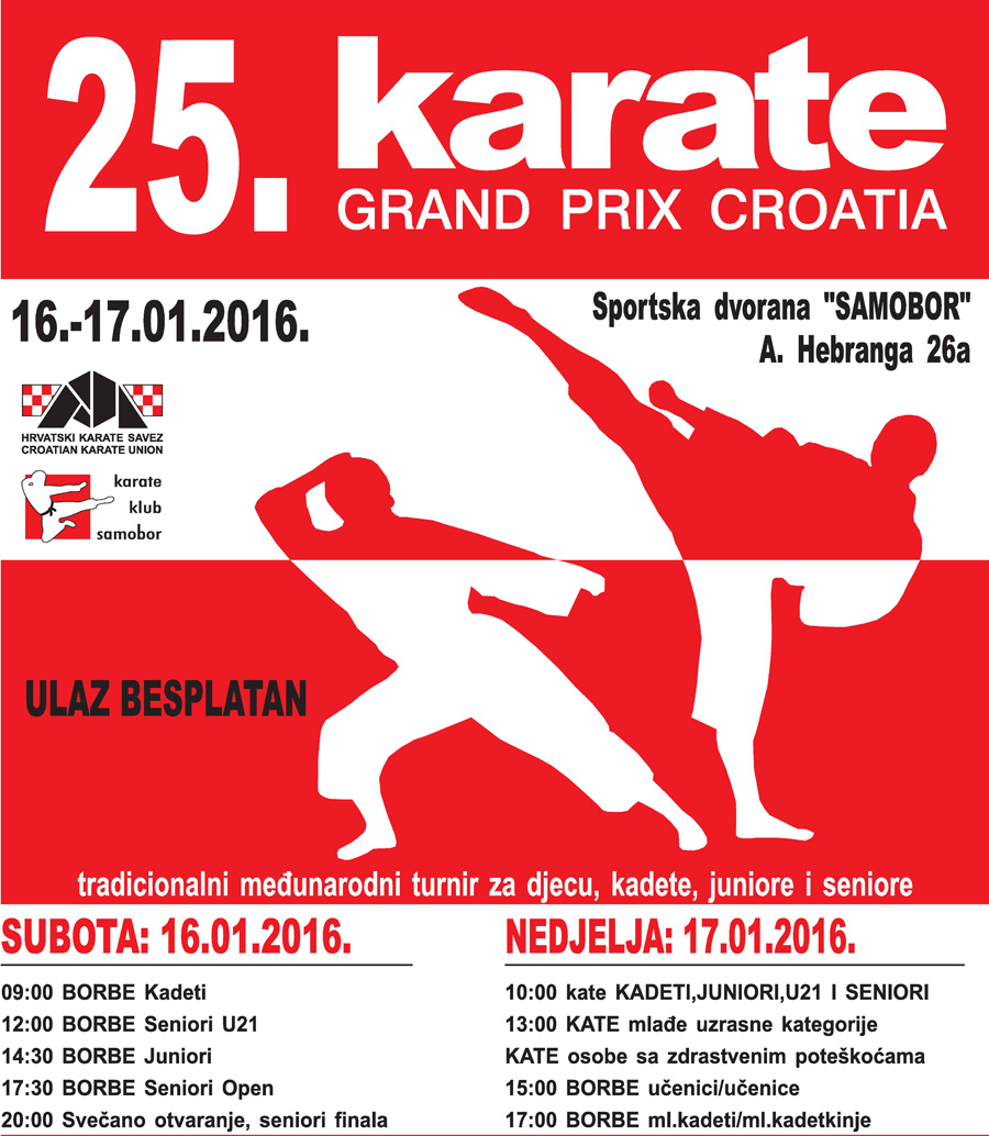 25. Meunarodni karate turnir  Grand Prix Croatia